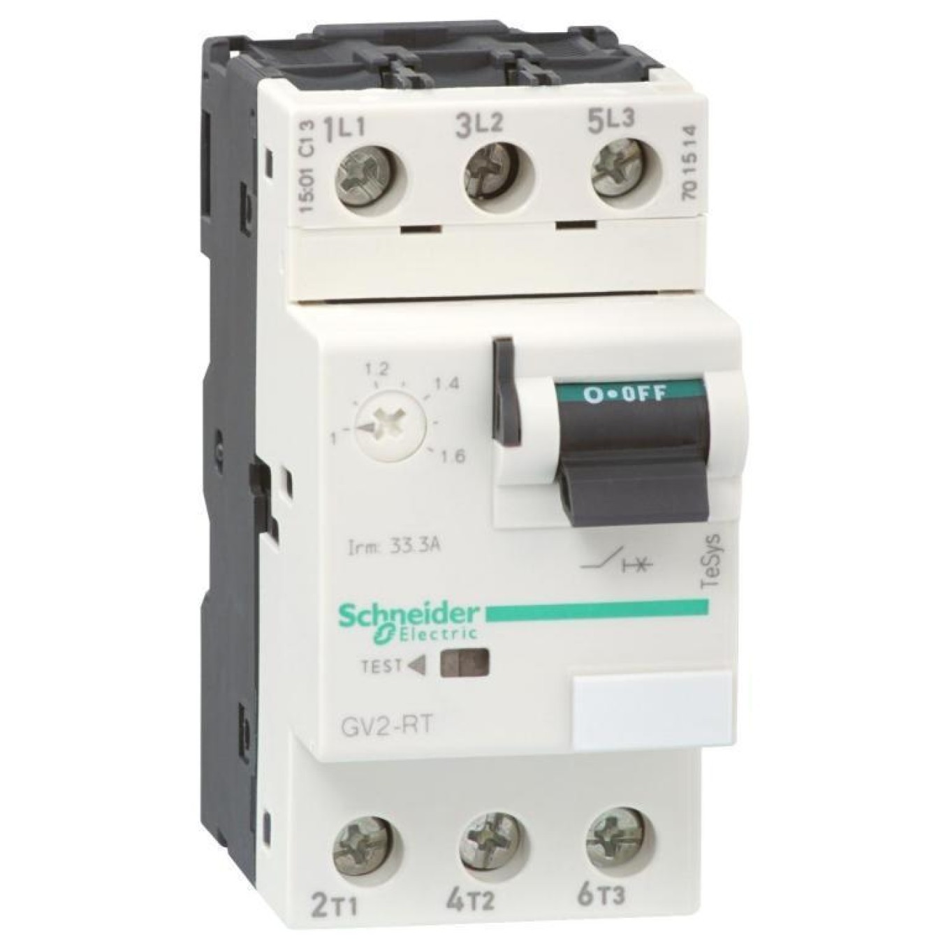 TeSys Deca Motor Switch 3P 2.2kW 4-6.3A GV2RT10