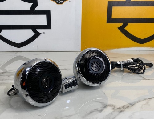 OEM Harley Boom! Audio Bluetooth Cruiser Amp & Speaker Kit, Chrome 76000635