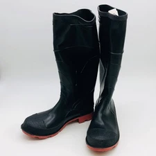 Onguard GPB-169 Rain Boot M9/W11 Steel Toe Cleated Outsole Black PVC 16in