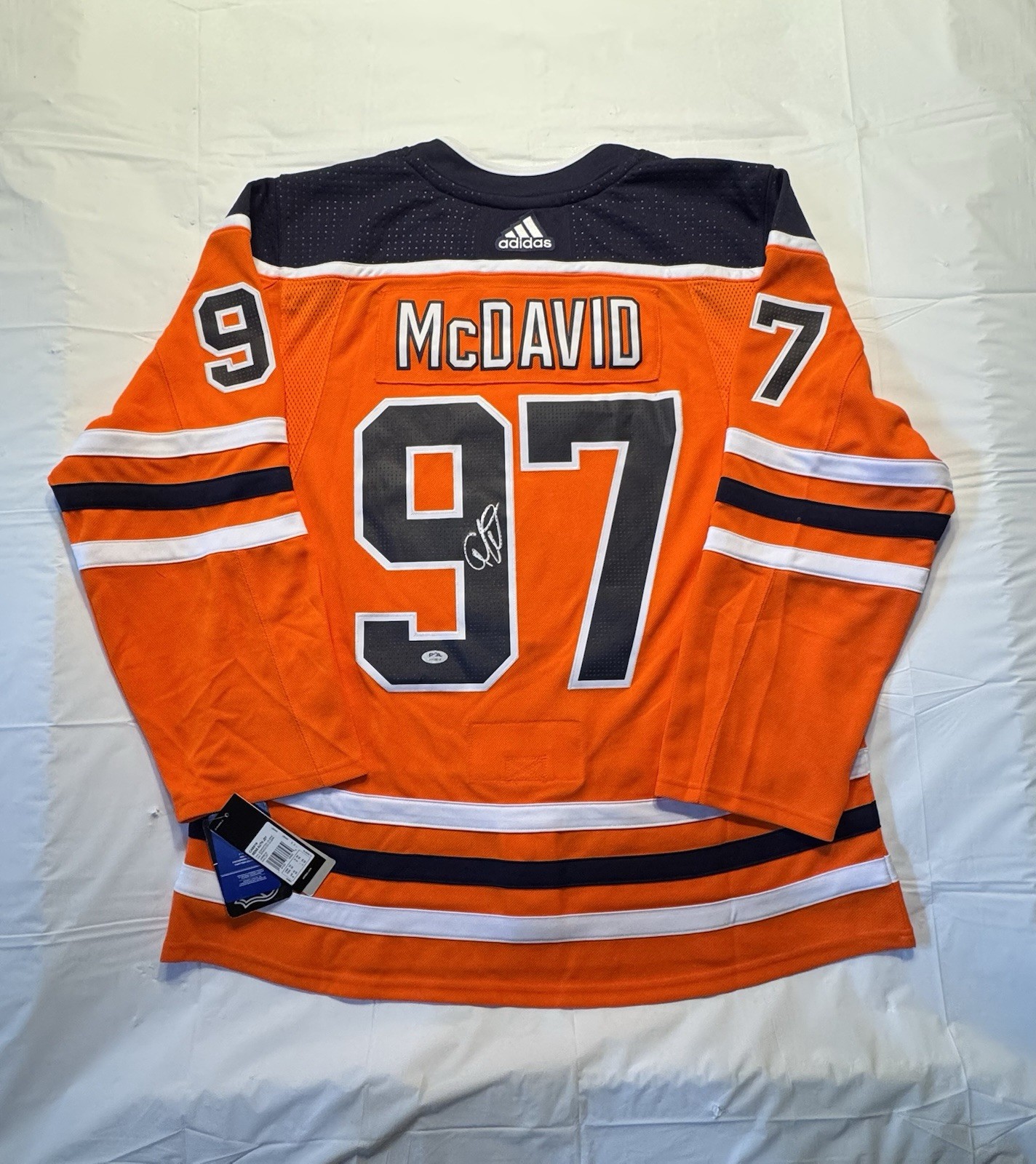 CONNOR MCDAVID SIGNED AUTOGRAPH EDMONTON OILERS JERSEY ADIDAS PRO PSA/DNA COA