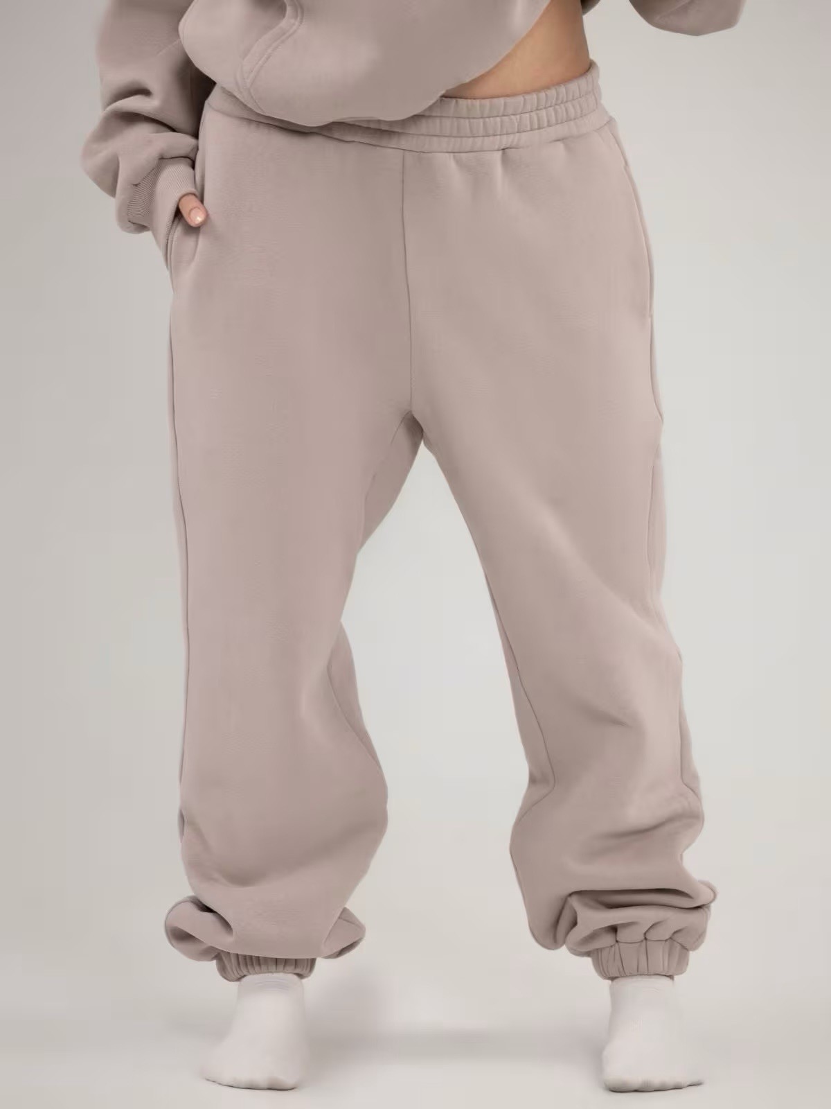 Comfrt Travel Essentials Sweatpants Bark Size L