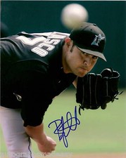 RICKY NOLASCO FLORIDA MARLINS  SIGNED 8X10 PHOTO 