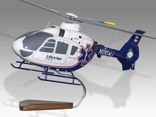 Airbus Eurocopter EC135 LifeNet Desk Wood Helicopter New Model Small Scale 1/48