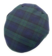 Men's Black Watch Tartan Flat Cap Made In Scotland S-XXL