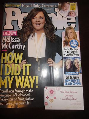 People Celebrity Magazine June 22 2015 Melissa McCarthy Prince George Brand New
