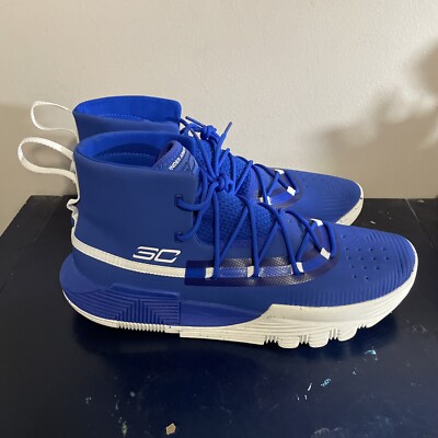 Men Size 11 - Under Armour Curry 3Zer0 2 Royal Blue - 3020613-400