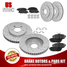 11.54 Front11.81 Rear Brake Rotorsceramic Pads For 05-10 Ford Mustang Base V6 11.54 Front11.81 Rear Brake Rotorsceramic Pads For 05-10 Ford Mustang Base V6