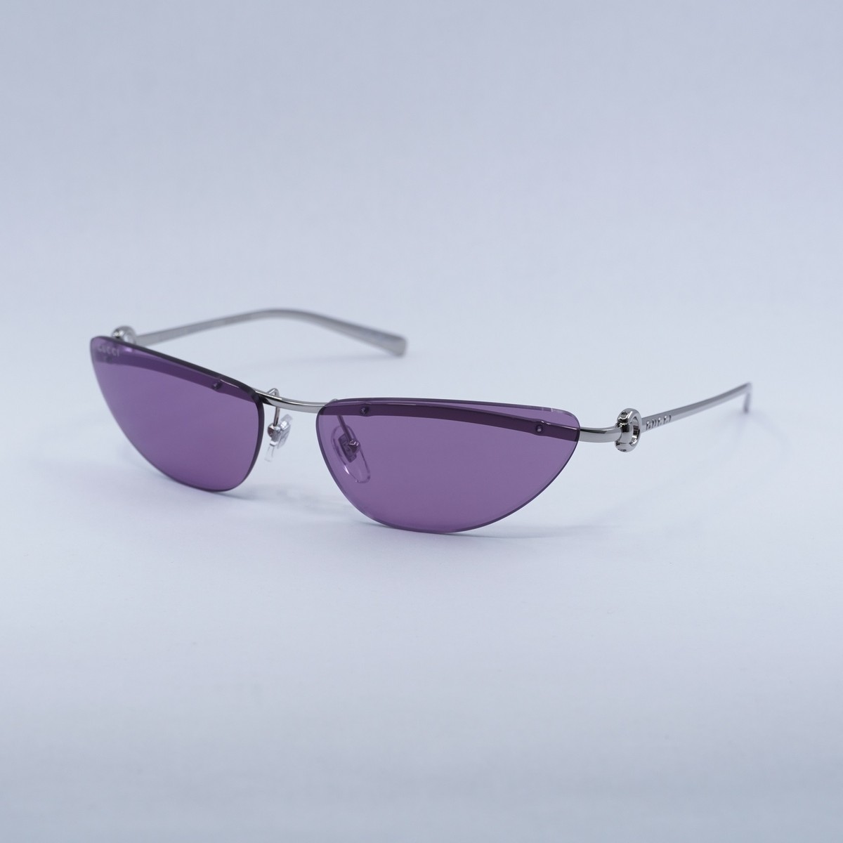 New GUCCI GG1701S 003 Silver/Violet 61-15-125 Sunglasses | eBay