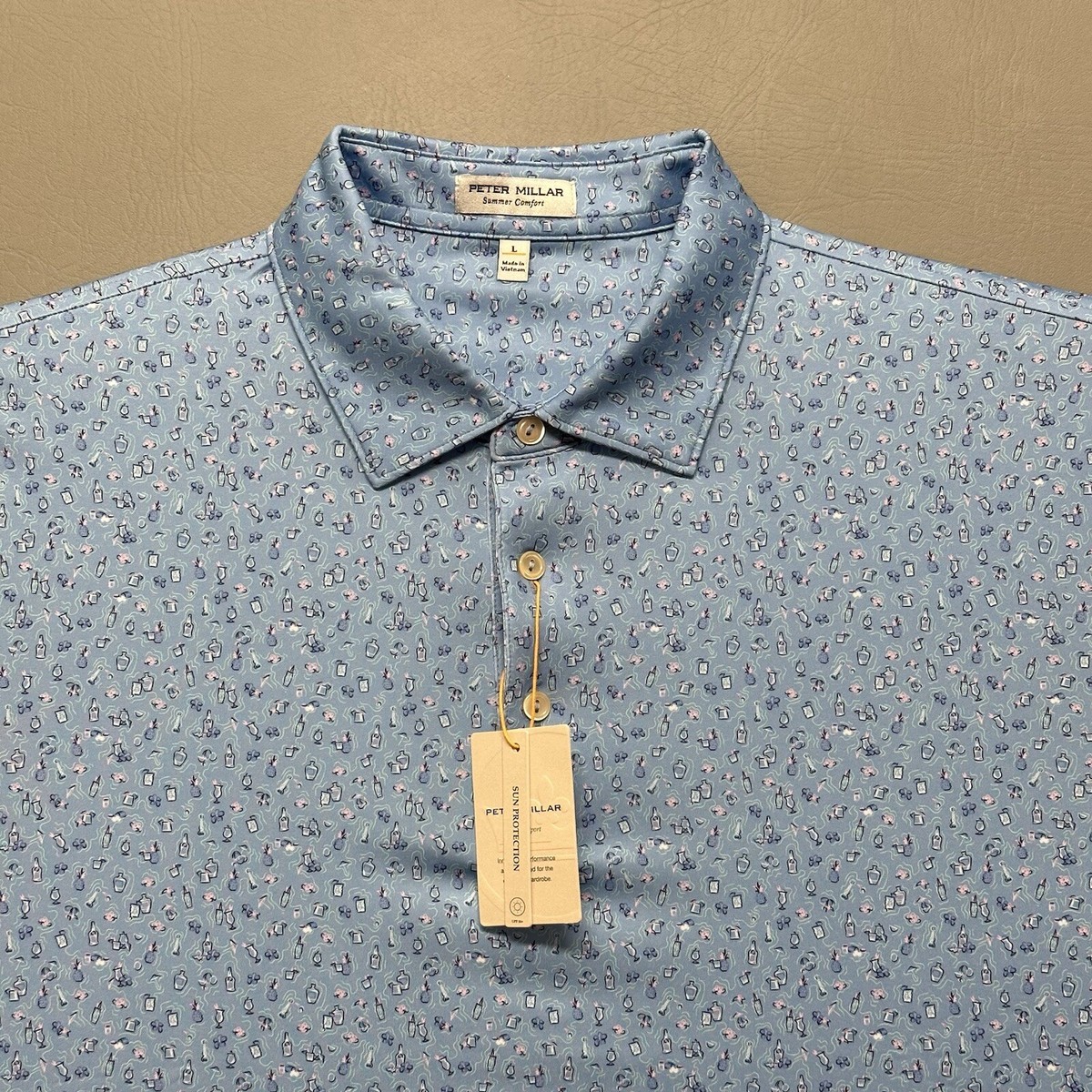 Peter Millar Summer Comfort Golf Polo Shirt Painkillers Jersey Men