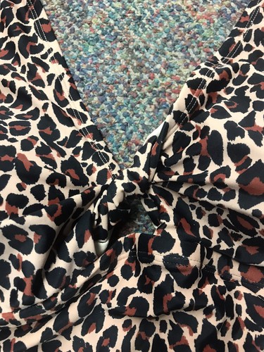 NWOT One Piece Leopard Print Bathing Suit By Kona Sol 24W Retail $39.99 - Picture 3 of 8