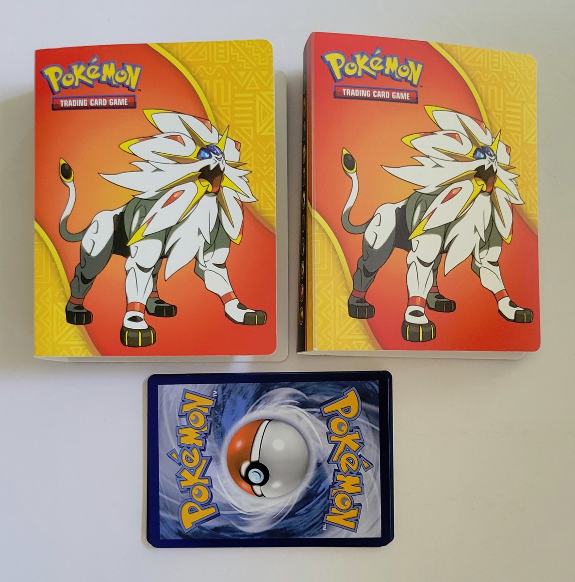 Pokmon TCG 2 Mini Binders Solgaleo / Sun&Moon +5 Free Basic & 1 Energy Card  | eBay