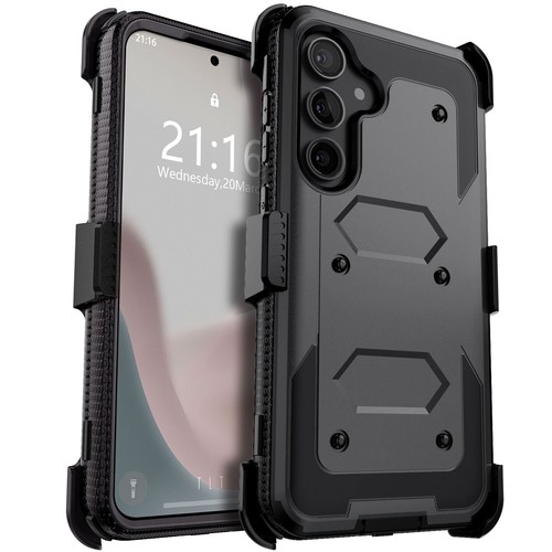 For Samsung Galaxy S25/S25 Plus/Ultra Dual Layer Silicone Case Cover / Belt Clip - Picture 27 of 56