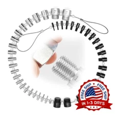 Comprobador de roscas de tuercas y tornillos, 23 pulgadas, 21 métricas US NUEVO