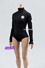 1/6 Surfing Long sleeved Jumpsuit Bodysuit swimsuit Fit 12'' Female Body Toy
