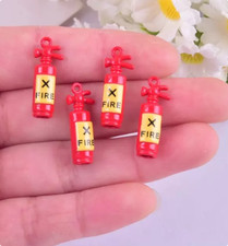 new Lot 50pcs Fire extinguishers cute Charm necklace Pendant DIY Jewelry Making
