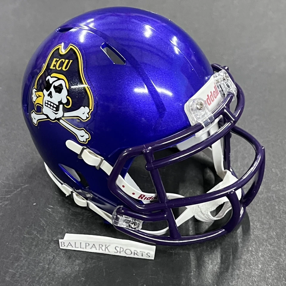 Мини-шлем East Carolina Pirates Speed Riddell NCAA лицензированный совершенно новый! - Изображение 3 из 4