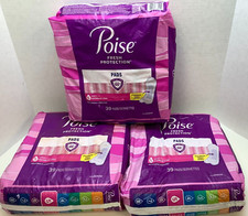 Poise Fresh Protection Pads, 5 Maximum Long, 117 Total Pads, Disheveled Packs
