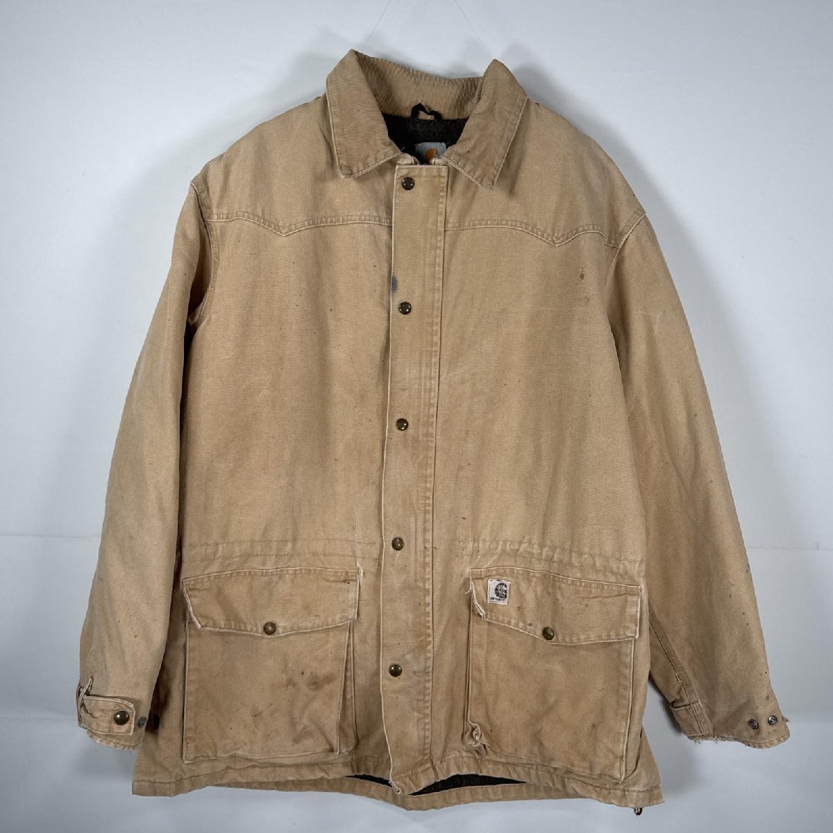 ジャケット・アウター Carhartt duck coverall beige vintage 90's 90s Vintage Carhartt Duck Coverall Beige Men's | eBay