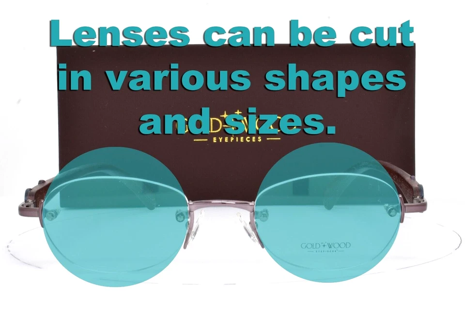 ORO Y MADERA Anteojos Sin Montura Violeta Madera Natural Marrón S29.8 Ac37 Totalmente Nuevos Foto 3 de 4