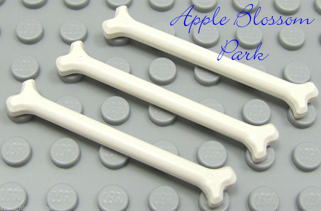 NEW Lego Lot/3 LONG WHITE BONES Dog/Cat Animal Food - Ninjago