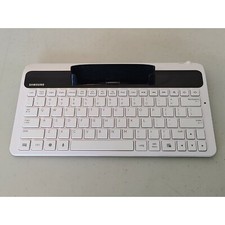 Authentic Samsung ECR-K10AWE Wireless Keyboard Dock Tablet White VERY CLEAN