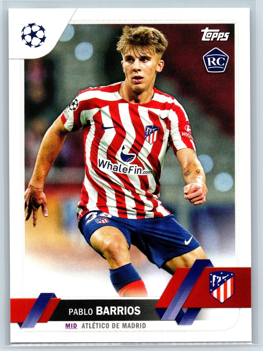 Pablo Barrios 2022-23 Topps UEFA Club Competitions RC Atletico 