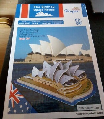 New York Puzzle Company – Sydney Opernhaus Puzzle, 1000 Teile, Vintage Poster Design, Fertig 67,6 X 48,9 Cm