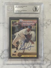1992 Topps Nolan Ryan McDonald’s Best Limited Edition Auto BGS🔥HOF Astros