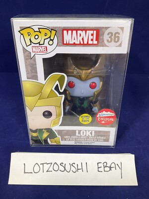 Funko Pop First Giant Loki Fugitive Toys Glow In The Dark Marvel #36 Vaulted