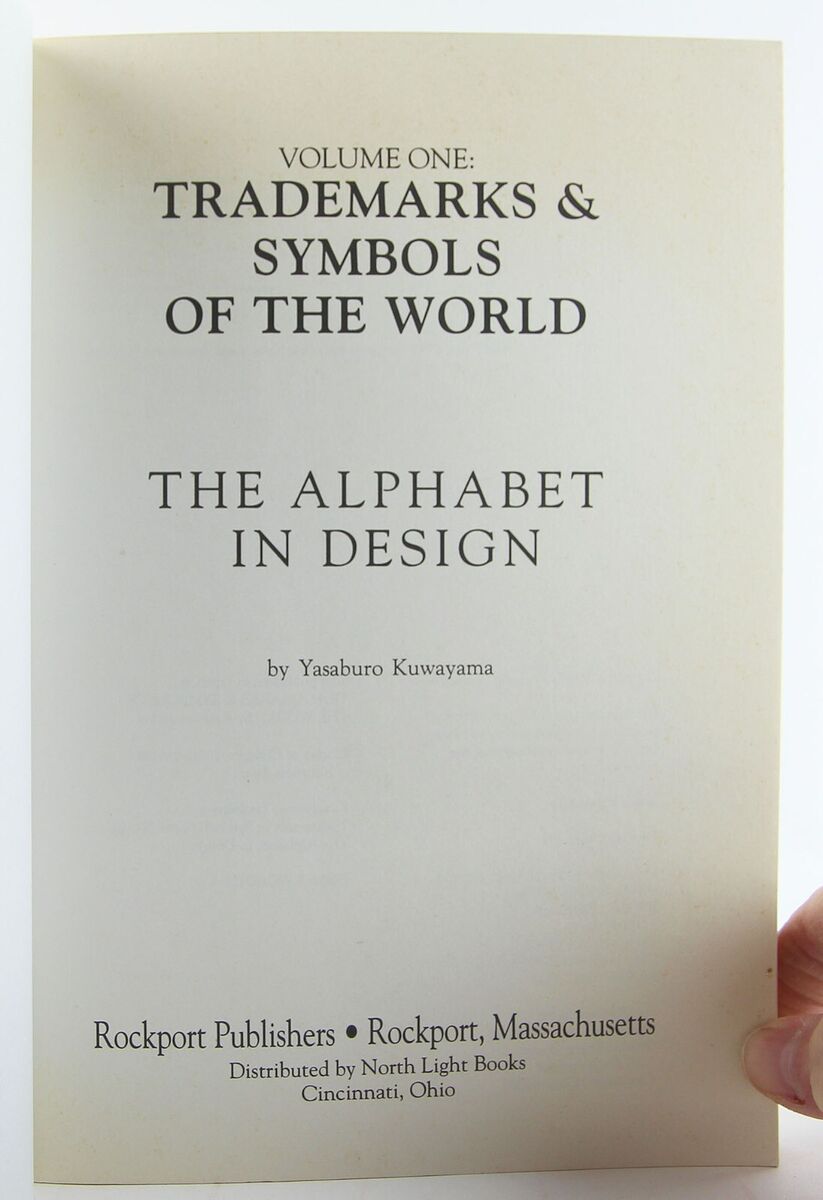 Trademarks & Symbols of the World: The Alphabet in Design 1988 PB Kuwayama