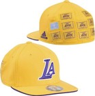 Nba Los Angeles Lakers 16X Champs Adidas Adult Structured Flex Fit Cap Hat New!