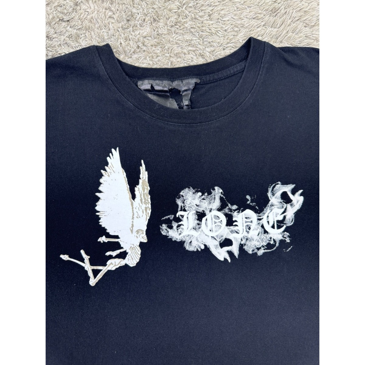 Vlone X Pop No Smoke Shirt Womans 2XL XXL Graphic Demon Off Vlone X Pop No Smoke Shirt Womans 2XL XXL Graphic Demon Off