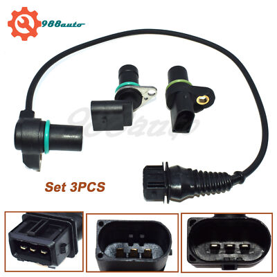 Intake Exhaust Cam Cam Shaft Crankshaft Position Sensor Set For BMW Replacement Intake Exhaust Cam Cam Shaft Crankshaft Position Sensor Set For BMW Replacement