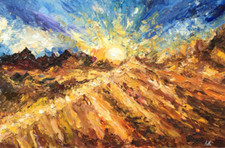 Grand Canyon Original Painting Arizona Landscape Art National Park Artwork
