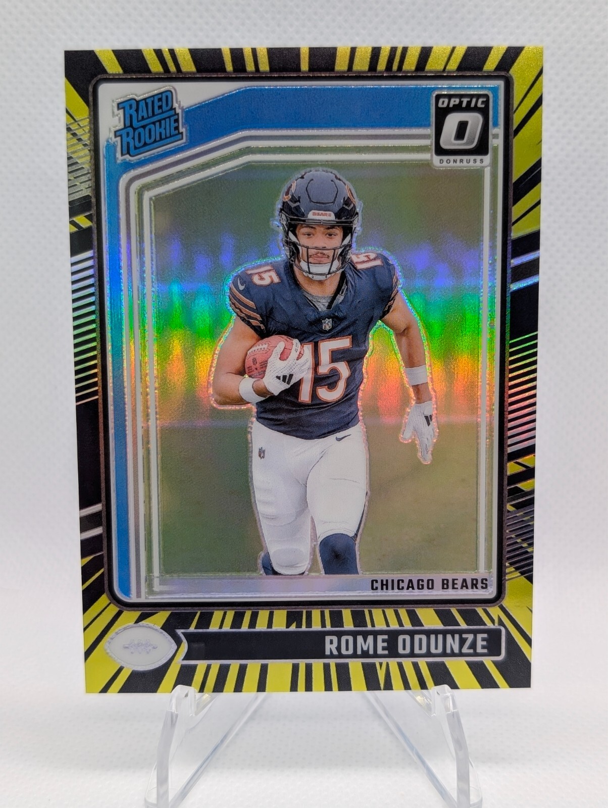 2024 Panini Donruss Optic - Rated Rookie Rome Odunze #286 Electricity Prizm /75