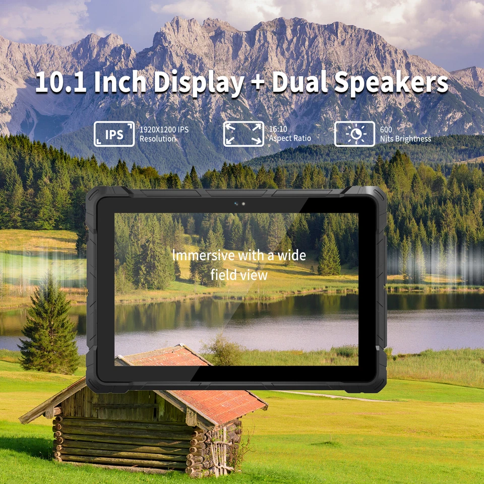10,1 Zoll Rugged Tablet 8GB+128GB Win 11 Pro Wasserdichter IP67 Industrie-Tablet - Bild 3 von 4