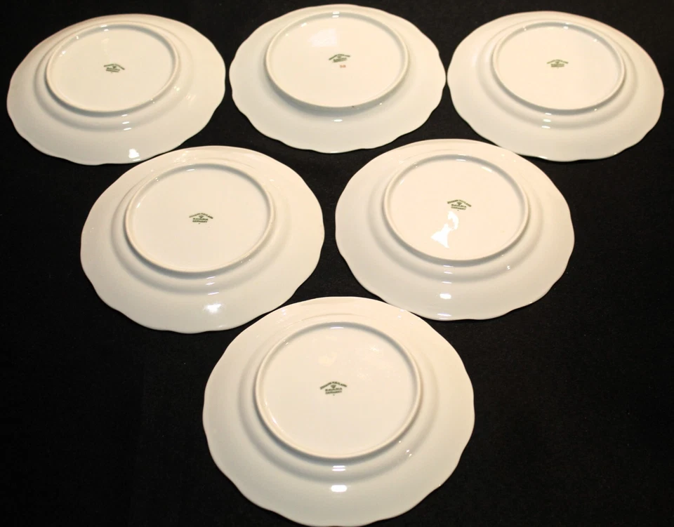 Johann Haviland Blue Garland Bavaria Set Of Six Salad Plates - Image 3 of 4