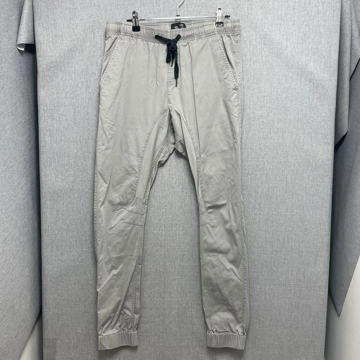 Jay Jays Pants Jogger Jeans Size 30 Grey Slim Elastic Waist Drop