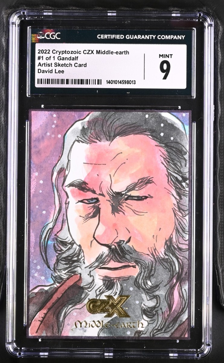 CZX Middle-earth - Artist Sketch Card - Gandalf - David Lee - CGC