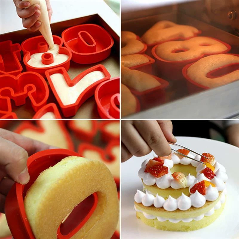 Number 4 on sale shaped cake pan