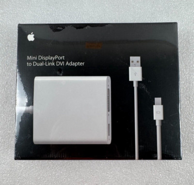Apple MB571Z/A Mini Display Port to Dual Link DVI Adapter. White, Factory Sealed