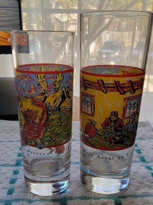 Wild Appel And Raspberries By Vincent Van Gogh Spirits Wiskey Glasses
