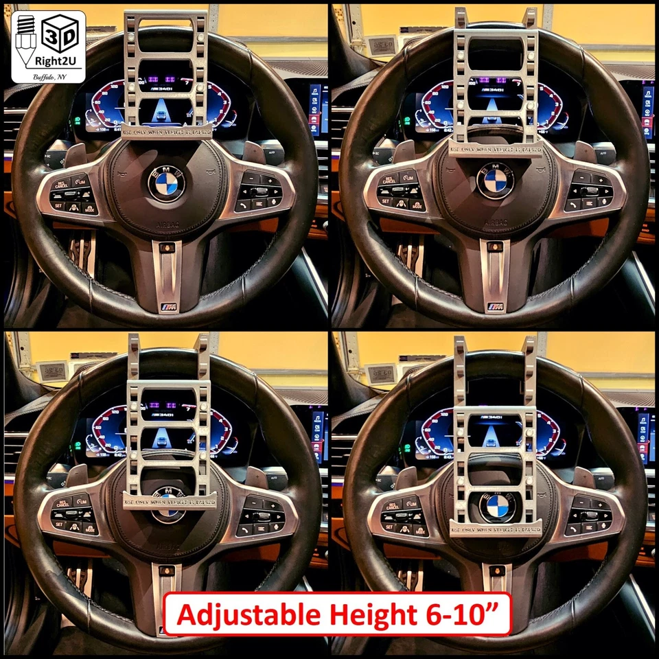 Diagnostic Scanner Stand for Steering Wheel - Black (Stationary - When Parked) - Image 4 of 4