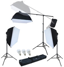 LINCO 3 Softbox Photo Studio LED Lighting Photography Continuous Lighting Kit