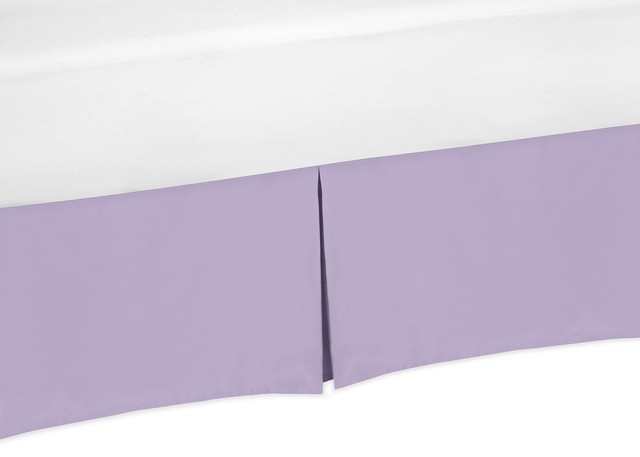 purple crib skirt