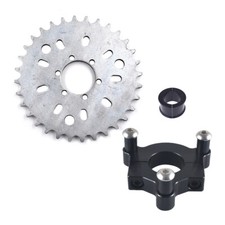 Black 1" / 1.5" CNC Adapter 36T Sprocket Fits 80cc 2 Stroke Motorized Bicycle
