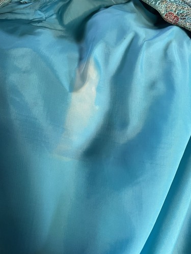 Fabulous VINTAGE Chinoiserie Satin DUSTER Jacket Size Small - Picture 24 of 24