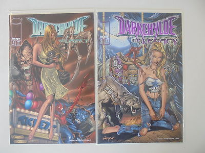 2x Darkchylde The Legacy 1+2 Image Comic USA eingetütet / geboardet Zustand 1