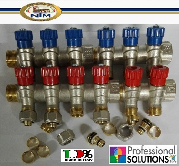 Kit Collettore 8+6 per Tubo Multistrato 16x2 - Facile Montaggio