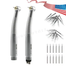 Dental LED 5 Lamps E-generator High Speed Handpiece/White Stone Polishing FG Bur